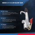 thumbnail image 2 of Neiko 31112 Air Blow Gun Nozzle Set, Air Compressor' Air Gun W/ 5 Interchangeable Nozzles, Air-Compressor Accessories Tools Air Gun, Air Blower Gun, 2 of 5