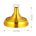 thumbnail image 2 of 24 Pcs Petits Supports de Drapeau Plaqué Or Base Ronde Support de Mât de Drapeau Petits Supports de Drapeau Bases de Drapeau Centre de Table Fournitures de Fête, 2 of 8