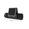 thumbnail image 3 of Smart Dash Camera, 1080P HD Car Camera with Front & Rear 150° Wide-Angle, Emergency Recording, Motion Detection, Loop Recording for Vehicle Safety, Dual Lens Vehicle Recorder, 3 of 9