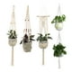 thumbnail image 1 of Maceta colgante de pared para interiores y exteriores, cesta para balcón, patio, jardín, flor, maceta, decoración del hogar 4 Piezas seitruly  HA3908-00B, 1 of 6