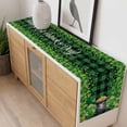 thumbnail image 4 of St. Patrick's Day Table Runner - 90 Inch Long, Kitchen Dining Table Runner Dresser Scarves, Spring Lucky Shamrocks Green Gnomes Plaid Farmhouse Decor for Coffee Tables Wedding Party Banquet, 4 of 8