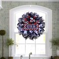 thumbnail image 4 of PALIFEUR 4th of July Wreath, 13.78 Inch Patriotic Wreaths for Front Door, Independence Day Artificial Floral Spring Wreaths Decorations, Red Blue White, 4 of 9