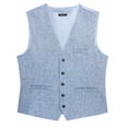 thumbnail image 2 of COOFANDY Men Casual Suit Vest Formal Dress Vest Slim Fit Waistcoat Business Wedding, 2 of 6