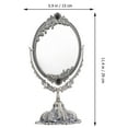 thumbnail image 4 of EeaseCA Antique Decorative Tabletop Mirror Metal Swivel Makeup Mirror with Stand, 4 of 8