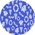 thumbnail image 1 of Ahgly Company Machine Washable Indoor Square Transitional Jeans Blue Area Rugs, 3' Square, 1 of 7