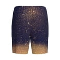 thumbnail image 5 of Fotbe Gold Black Glitter Pajama Shorts for Men, Men's Pajama Bottoms, Sleepwear,Short Pajama Pants-Large, 5 of 9