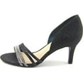 thumbnail image 4 of Alfani Women's Giorjah Sparkle D'Orsay Heeled Sandals 6 BM US, Black Embellish, 4 of 5