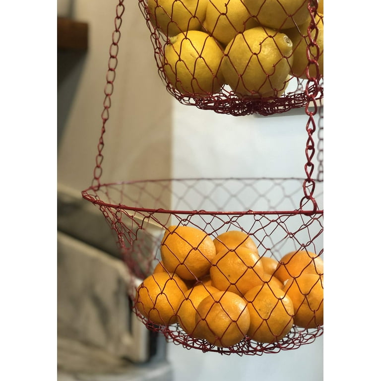 Fox Run Gold 3-Tier Hanging Fruit Basket