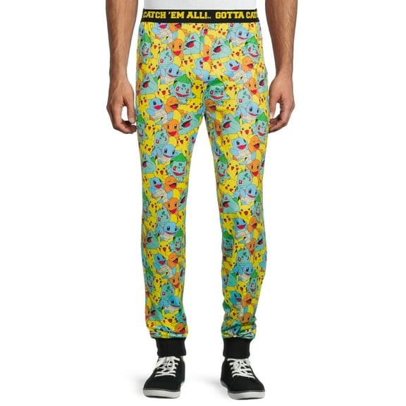 Pokemon 'PILED UP AOP' Men's Sleep Pants, Size S-2XL