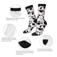 thumbnail image 3 of Cauagu Cute Animal with Cow Print Crew Socks for Women and Men,Adult Athletic Running Socks 1-Pair Sports Socks Work Gear Socks with Moisture Wicking, 3 of 6