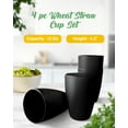 thumbnail image 5 of Wheatstraw Cups Set of 4 - 12oz Drinking Cups for Kids Adults Dishwasher Safe Unbreakable Reusable, 5 of 5
