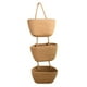 thumbnail image 3 of Cesta colgante para puerta, organizador de almacenamiento para puerta, 3 niveles, para guardar bolsos, cesta de pared decorativa estilo bohemio para s, 3 of 9