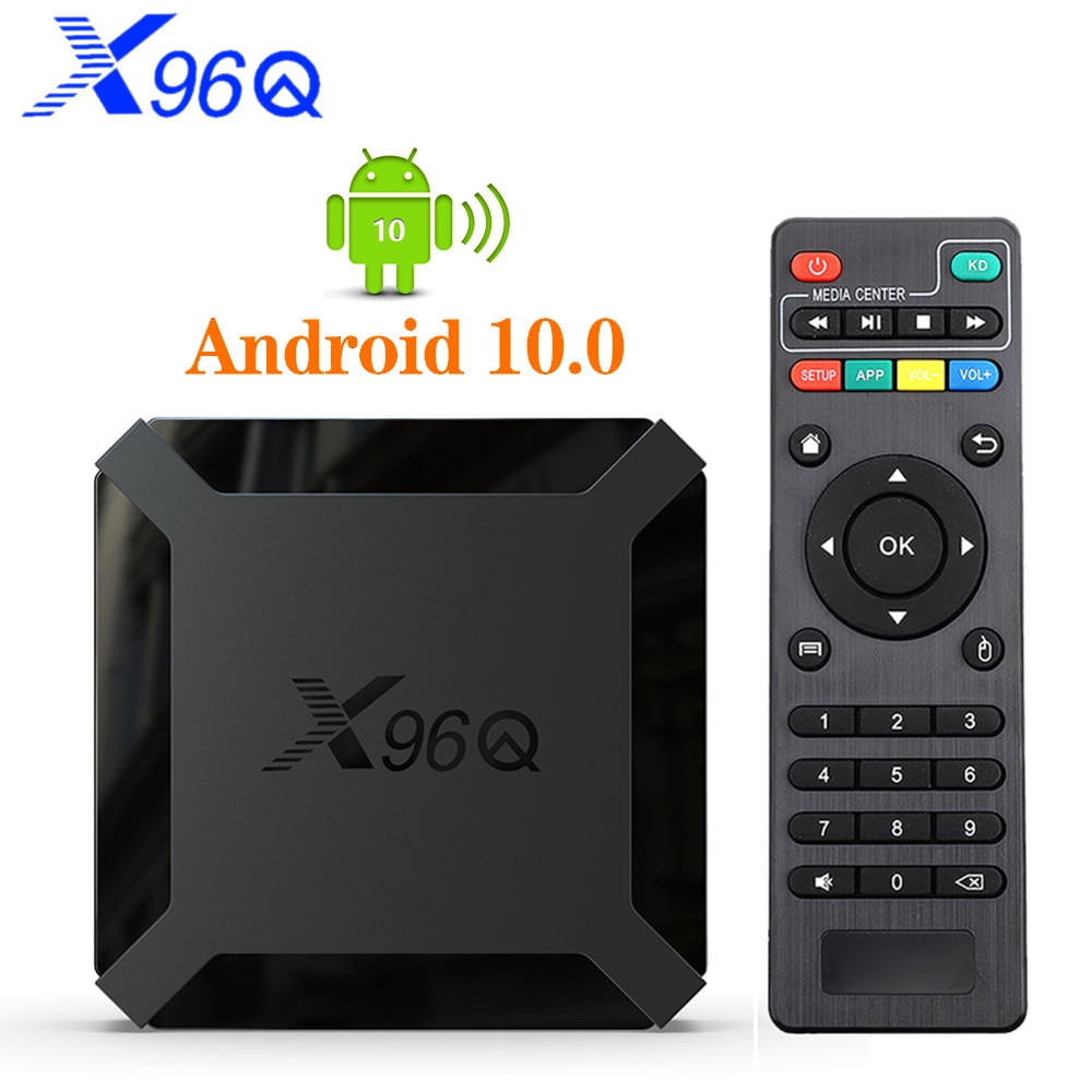 ZYTKWT X96Q Android TV Box Android 10 4K HDR Dolby Digital Streaming Media Player with HDMI Cable, Netflix & Hulu