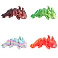 thumbnail image 2 of YWIYIUD 4 Pcs Mignon Modèle en Forme d'Animaux Imprimé 3D 3.94X 1.97 X 1.57 Pouces Convient aux Ados et aux Ados Cadeaux Réaliste et Durable ReptileToy pour Expositions Collection et Décoration de Bureau, 2 of 9