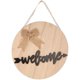 thumbnail image 1 of Front Door Decorations Outside Wood Door Hanging Board For Home Decoration Light Brown 30X30CM Hanging 1Set, 1 of 3