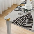 thumbnail image 5 of BANET  Geometric Table Cloth Modern and Minimalist Tablecloth Linen Farmhouse Decoration  Rectangle Printed Boho Pattern Non-Fade Washable Square Table Cover for Kitchen Dining Tabletop white, 5 of 8