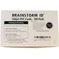 thumbnail image 1 of Inkjet PVC Cards (100 Pack) - Inkjet Printable PVC ID Cards with Brainstorm ID's Enhanced Ink Receptive Coating -, 1 of 3