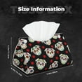 thumbnail image 4 of Kdxio PUG Print Tissue Box Cover,Modern PU Leather Rectangular Tissue Box Holder for Bathroom Living Room Bedroom Office Desk Car Home, 4 of 6