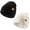 Black+White, variant on REDESS 2 Pack Warm Winter Knit Cuffed Beanie Hat for Men and Women,Black+Black