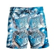thumbnail image 5 of Viikei Men's Printed Shorts-Tropical Vacation Style,Men's Special Print Beach Casual Trouser Shorts Pants Blue M, 5 of 6
