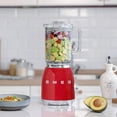 thumbnail image 2 of Smeg 50's Retro Style Countertop Blender, Red, BLF03RDUS, 2 of 7