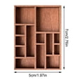 thumbnail image 2 of Miniature Wooden Trinket Shelf, Small Display Stand for Collectibles, Rocks, Jewelry, Specimens – Compact Wall or Desk Organizer for Home Decor, 1 Pack (2.76 x 1.97 Inch), 2 of 2