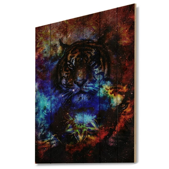 Design Art - Colorful Tiger Collage