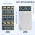 thumbnail image 3 of FOR U DESIGNS Elephant Monstera Geometric Print Car Seat Towel Covers Portable Washable Car Towel Seat Cover with Seat Absorption Athletic Outdoor Sport Running Towel, 3 of 7
