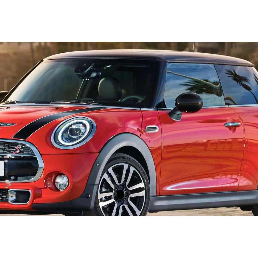 Black Carbon Fiber Pattern Side Marker Lamp Scuttle Insert Trims For MINI Cooper F55 F56 F57 Hardtop/5-Door/Convertible