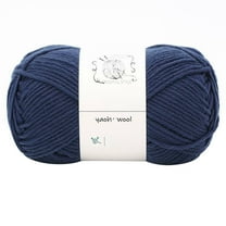 LGCASL Hand-Knitted Yarn #2 Dark Blue, 1Pc=100G Hand Woven Cotton Yarn Soft Crochet Yarn for Hand Knitting Warm Sweater Sofa Cushion Scarf Diy