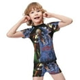 thumbnail image 4 of Beetlejuice Beetlejuice Boys Two Piece Rash Guard Swimsuits Kids Short Sleeve Swimwear Sets Bathing Suit, 4 of 7