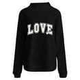 thumbnail image 4 of Turilly Women's Winter Printed High Neck Long Sleeved Hoodless Sweatshirts Without Hat Pocket Hoodie, 4 of 5