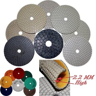 Stadea Diamond Polishing Pad 4 Inch - 30 Grit For Granite, Quartz, Hard Stone Polish