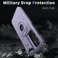 thumbnail image 4 of for Samsung Galaxy S24 Plus Case, Frosted PC Compatible with MagSafe Built-in 360 Rotatable Invisible Kickstand Military Grade Protection Case for Samsung Galaxy S24 Plus, Purple, 4 of 6