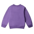 thumbnail image 3 of Toddler Girls 2 Piece Cute Outfits Set Purple Butterflies Crewneck Sweatshirt with Jogger Pants Kids Clothing Set 5-6 Y, 3 of 7