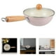 thumbnail image 5 of GOOHOCHY Sartén de hierro antiadherente con mango de madera y tapa de vidrio transparente, sartén pequeña para cocina de inducción, sartén pequeña para estufa de inducción., 5 of 8