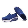 thumbnail image 5 of Domuza Orthopedic Dress Shoes for Women Arch Support Slip on Non Slip Sneakers Wide Width Mesh Stretch Work Shoes Comfort 2026 New Foam Shoes Royal Blue 8.5（EU-41）, 5 of 7