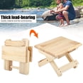thumbnail image 4 of OTVIAP Foldable Wood Square Bench, Outdoor Fishing Stool, Square, Wood, Outdoor Style, Outdoor, 4 of 8