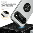 thumbnail image 7 of Dteck Case for Google Pixel 10 Pro XL,Shockproof TPU+PC Case Built-in Ring Holder Kickstand Slim Back Protective Cover for Google Pixel 10 Pro XL,Silver, 7 of 7