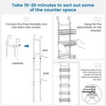 thumbnail image 5 of Adjustable 5-Tier Over the Door Pantry Organizer, Spice Rack, Narrow Hanging Shelf for Kitchen Storage and Organization, 5 of 6