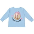 thumbnail image 3 of Inktastic Baseball Princess- Tiara Girls Long Sleeve Toddler T-Shirt, 3 of 5