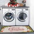 thumbnail image 5 of Merry Christmas Kitchen Rugs and Mats Set, Xmas Indoor Floor Mats for Winter, Merry Christmas (17"x47" + 17"x30"), 5 of 6