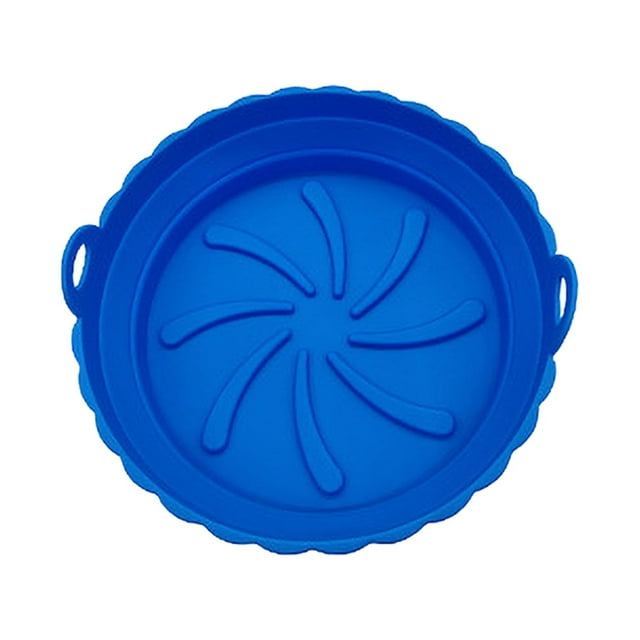 LSLJS Silicone Baking Tray, Reusable Gas Fryer Silicone Baking Tray Flower Shaped Fryer Tray Pad Grill Fryer Chicken Basket Mat Kitchen Accessories