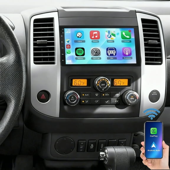 Eforcase Car Radio for Nissan Frontier 2010-2021 Wireless Carplay Android Auto, 7 Inch Touch Screen Stereo WiFi GPS Bluetooth FM RDS EQ DSP SWC Mic Backup Camera