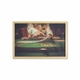 thumbnail image 1 of Poker Wall Art with Frame, Casino Croupier Close Up Image Shuffling Playing Cards in Gambling Table Art Print, Printed Fabric Poster for Bathroom Living Room, 35" x 23", Multicolor, by Ambesonne, 1 of 2