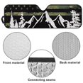 thumbnail image 5 of Uorisanigo Windshield Sun Shade for Wrangler TJ JK JL & Gladiator JT 2/4 Door-Blocks UV Rays Sun Visor Protector,Car Sunshade Keep Your Vehicle Cool,Mountain US Flag Car Window Shade, 5 of 7
