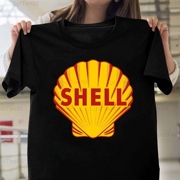 Shell Logo Funny Retro Vintage Gas Station Oil Company Graphic G359 Unisex T-Shirt Y1286, Up to Size 5XL
