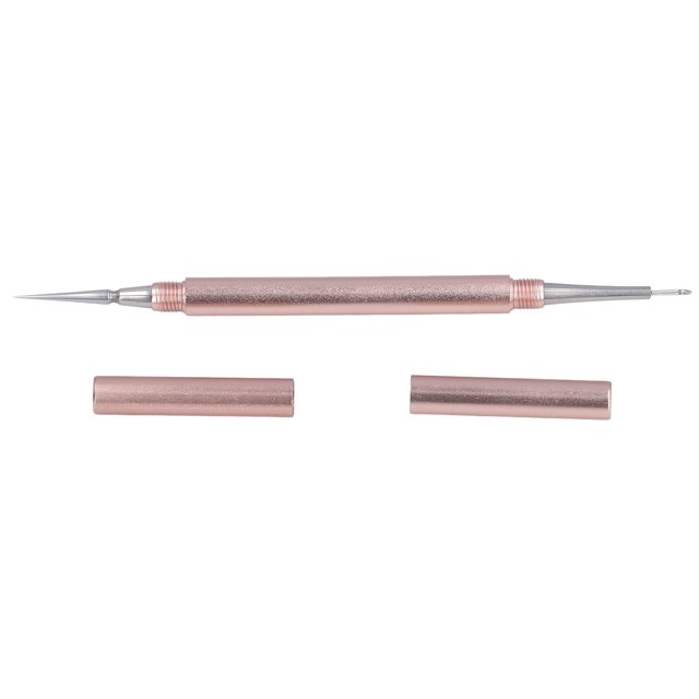 Aguja de Eliminacia de Milia Facial de Doble Extreme, Extractor de Granos de Doble Extreme Efectivo Portátil Portátil para Viajar