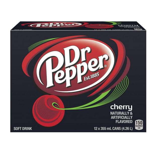Dr. Pepper Cerise – 12 canettes de 355 ml