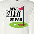 thumbnail image 4 of Inktastic Father's Day Best Pappy by Par with Flag and Golf Ball Long Sleeve T-Shirt, 4 of 5